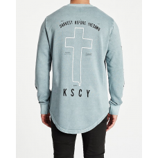 Kiss Chacey Stale Dual Curved Sweater Pigment Lead