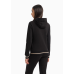 EA7 Emporio Armani Stretch Cotton Zip Hood Black WMNS