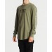 Kiss Chacey Stronger Cape Back L/S Tee Pigment Khaki
