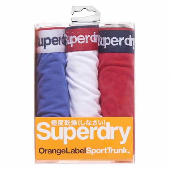 Superdry Mens Triple Pack Sports Trunk Underwear