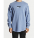 Nena and Pasadena Superior Dual Curved Sweater Pigment Dusty Blue