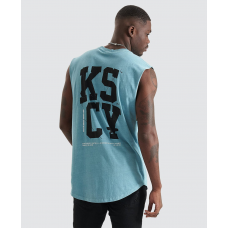 Kiss Chacey Supreme Dual Curved Muscle Tee Pigment Blue
