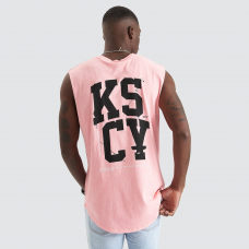 Kiss Chacey Supreme Dual Curved Muscle Tee Pigment Pink