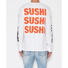 Sushi Radio Sushi Sushi L/S T-Shirt-White