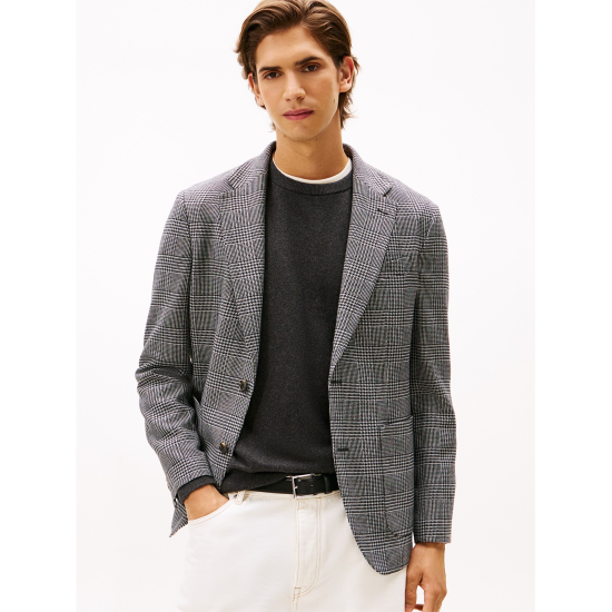 Tommy Hilfiger DC Glen Check Blazer Black/White