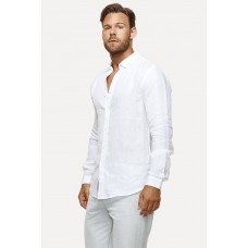 Industrie Tennyson Linen L/S Shirt White