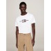 Tommy Hilfiger Hilfiger Flag Embroidery Tee White