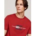 Tommy Hilfiger Hilfiger Flag Embroidery Tee Dark Magma