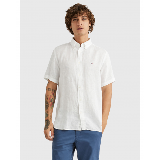 Tommy Hilfiger Premium Linen S/S Shirt White