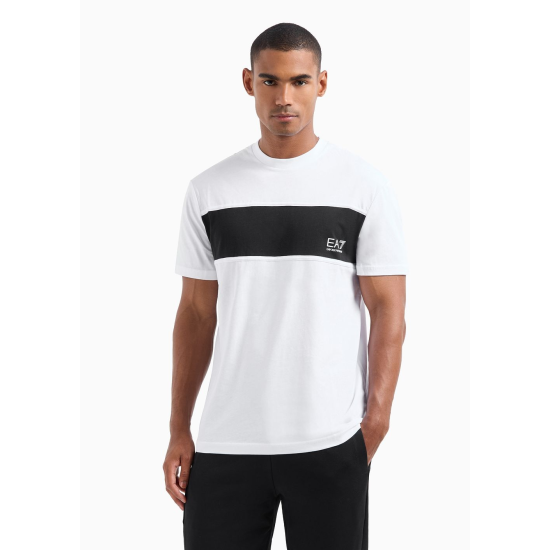 EA7 Emporio Armani Regular Fit Block Tee White