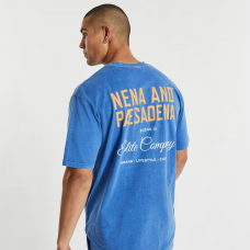 Nena and Pasadena Tournament Box Fit Scoop Tee Pigment Palace Blue