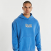 Nena and Pasadena Tournament Relaxed Hooded Sweater Pigment Palace Blue