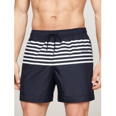 Tommy Hilfiger Medium Drawstring Swim Shorts Print Desert Sky