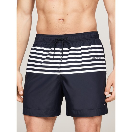 Tommy Hilfiger Medium Drawstring Swim Shorts Print Desert Sky