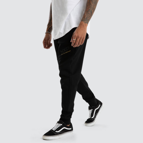 Nena and Pasadena Turret Slim Trackpant Jet Black