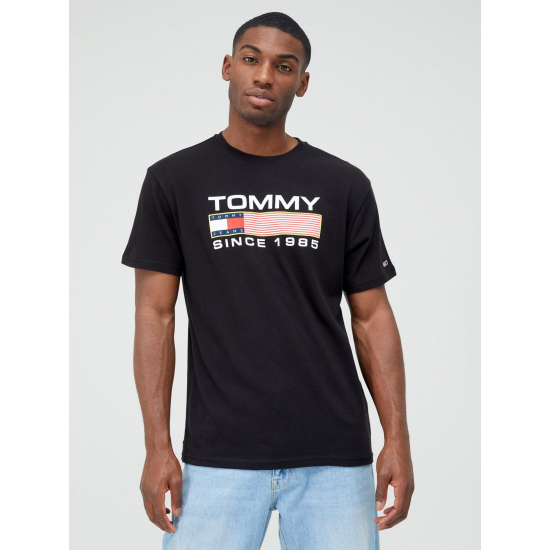 Tommy Jeans Classic Athletic Twist Logo Tee Black