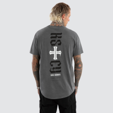 Kiss Chacey Tyres Dual Curved Tee Pigment Charcoal
