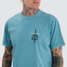 Kiss Chacey Untie Dual Curved Tee Pigment Brittany Blue