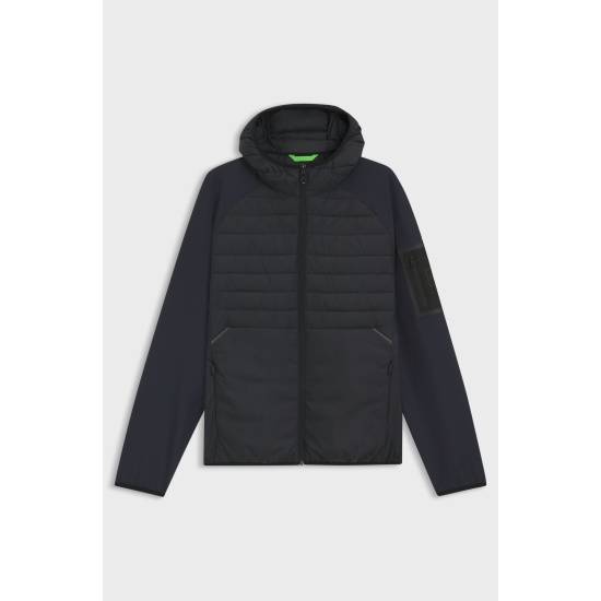 Boss Urbanex Water-Repellent Padded Jacket with Decorative Reflective Details DK Navy