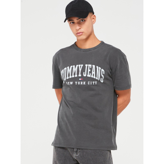 Tommy Jeans Arc Varsity Washed Tee Black