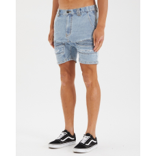 Nena and Pasadena Viper Denim Short Portland Blue