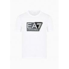 EA7 Emporio Armani Visibility Stretch Cotton Tee White