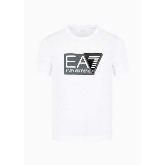 EA7 Emporio Armani Visibility Stretch Cotton Tee White