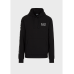 EA7 Emporio Armani Cotton Blend Logo Series Hood Black/White
