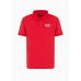 EA7 Emporio Armani Visibility Stretch Cotton Polo Red