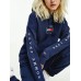 Tommy Jeans Box Flag Hoodie Twilight Navy Wmns