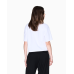 Armani Exchange Cropped Rhinestone Tee White
