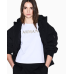 Armani Exchange Cropped Rhinestone Tee White