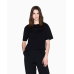 Armani Exchange Cropped Rhinestone Tee Black