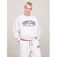 Tommy Jeans RLX Varsity Crew Silver Grey