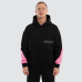 Nena and Pasadena Zone Box Fit Hoodie Black/Pink