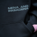 Nena and Pasadena Zone Box Fit Hoodie Black/Pink